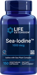 Κάψουλες Sea-Iodine, 1000 mcg, 150 Veg Caps, φυσικό συμπλήρωμα ιωδίου από Kelp και Bladderwack