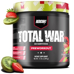 REDCON1 συνολική προπολεμική προπόνηση, φράουλα Kiwi - L κιτρουλίνη, μαλικό οξύ, πράσινο φύλλο τσαγιού εκχύλισμα για την ενίσχυση αντλίας προ προπόνηση για γυναίκες & άνδρες - 3.2g Βήτα αλανίνη για τη μείωση της εξάτμισης (30 υπηρεσίες)