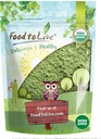 Food to Live Organic Wheatgrass Powder, 8 Ounces — Non-GMO, Whole-Leaf, Raw, Non-Irradiated, Pure, Vegan Superfood, Bulk, Great for Juice, Rich in Fiber, Chlorophyll, Fatty Acids and Minerals