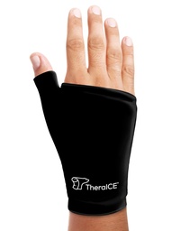 TheraICE Wrist Ice Pack Wrap Thumb Brace for Ether Hand for Hot & Cold Therapy - Reuseable Soft Gel Glove for Injuries, Carpal Tunnel, Arthritis, De Quervain's Tenosynovitis - Ταιριάζει στις περισσότερες γυναίκες - S/M