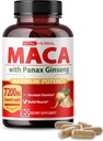 Vital Herbal Maca Root Complex με Ashwagandha, Tongkat Ali, Tribulus, Horny Goat Weed & Panax Ginseng – Herbal Support for Energy & Performance – Προσφορά 90 ημερών