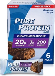 Pure Protein® Chewy Chocolate Chip, 50 gram, 6 number Multipack