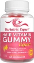 Bariatric Expert Hair Vitamin Gummies – Fast-Melting Dietary Supplement for Adults Post Bariatric Surgery, Nutritionist Recommended, Essential Daily Formula for Optimal Wellness - 60 Count