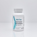 Thrive Nutraceuticals Ενεργοποιημένο B-Complex με Quatrefolic - 60 κάψουλες μη ΓΤΟ - Kosher συμπλήρωμα διατροφής για την άριστη υγεία - χωρίς μαγιά & γλουτένη, υποστηρίζει την ενέργεια & γνωστική λειτουργία