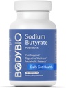 BodyBio Butyrate - Μεταβιοτικό για την υγεία των ούλων, Digestive Support, Bloat, Gas & Constipation Relief, επιδιόρθωση βλεννογόνου - Νάτριο + συμπλήρωμα βουτυρικού οξέος για GI Wellness