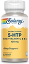 SOLARAY 5 HTP συμπλήρωμα με βιταμίνη C & B-6 - συμπλήρωμα ύπνου και σεροτονίνης Synthesis Υποστήριξη - Lab Επαληθευμένο, 60 ημερών εγγύηση επιστροφής χρημάτων - 60 εξυπηρετήσεις, 60 Enteric Coated VegCaps