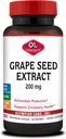 Olympian Labs Grape Extract Κάψουλες - 200 mg - 100 κάψουλες λαχανικών Υποστηρίζοντας την Υγεία της Καρδιάς, Προστασία από Αντιοξειδωτικά.