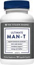 The Vitamin Shoppe Ultimate Testosterone - Supports Testosterone Production, Boost Nitric Oxide, Promotes Circulation and Promotes Energy & Stability (90 Veggie Caps)
