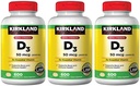 Kirkland Υπογραφή Μέγιστη δύναμη Βιταμίνη D3 2000 I.U. , Συσκευασία των 3