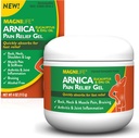 MagniLife Arnica Pain Relief Gel, γρήγορη δράση λαιμό και ανακούφιση του πόνου στην πλάτη, με Eucalyptus και Emu Oil σε Southe Soreness, φλεγμονή και δυσφορία - 4oz