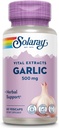 Συμπλήρωμα σκόρδων SOLARAY 500mg, Vegan, Odorless Garlic Extract, παραδοσιακά χρησιμοποιείται για την υγεία της καρδιάς και ανοσοποιητική υποστήριξη, Vegan, Odor Free, Lab Επαληθευμένο, 60 Ημέρα Εγγύηση, 60 Serv, 60 Enteric VegCaps
