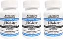 ELFOLATE® 7. 5mg 3 Συσκευασία L- Methylfolate methyl folate Medical Food Supplement Professional Strength Active Pure Poent 30 Tablets