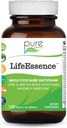PURE ESSENCE LABS LifeEsence Multivitamin for Women and Men - Φυσικό συμπλήρωμα βοτάνων - Βιταμίνη D, Βιταμίνη D3, Βιταμίνη B12, Βιοτίνη με ολόκληρα τρόφιμα (120 δισκία)