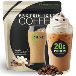 Chike Vanilla υψηλής πρωτεΐνης Iced καφέ, 20 G πρωτεΐνη, 2 σφηνάκια Espresso, 1 G ζάχαρη, Keto φιλικό και χωρίς γλουτένη, 14 εξυπηρετούν (15,8 ουγγιά)
