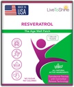 Live To Shine Resveratrol Patch - Διαδερμική Topic Plant-Βασίζεται στην Αντιοξειδωτική Υποστήριξη για την υγιή γήρανση και την ευεξία - 30 Patches για γυναίκες και άνδρες - USA Made