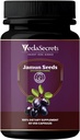 Jamun(Blackbarry) Capsules 60 Count | Syzygium Cumini | Made with 100% Natural Jamun Seed Powder | Herbal Supplement | Ayurvedic Nutrition | Digestive & Wellness Support