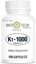 Bio- Tech Pharmacal K1-1000 (Vitamin K1) 100 Κάψουλες - 3 συσκευασίες