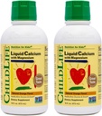 ChildLife Essentials Liquid Calcium Supplement for Kids - Baby Calcium with Magnesium, Zinc, and Vitamin D3 - Orange Flavor, 16 fl oz (2 Pack)