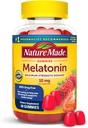 Nature Made Melatonin 10mg per serving Gummies, Maximum Strength Dosage, 100% Drug Free Sleep Aid for Adults, 60 Melatonin Gummies, 30 Day Supply