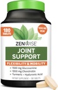 Zenwise Health Joint Support Supplement with Glucosamine Chondroitin MSM, Curcumin & Sulfate - Κοινή Υγεία για γυναίκες & άνδρες - Κινητικότητα & Ευελιξία Υποστήριξη για το γόνατο, Cartilage & Bone - 180 Κόμη