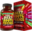Beet Root Capsules - Circulation, Heart-Healthy Energy - w Grape Seed Extract & Ginseng 60 Count Vegan