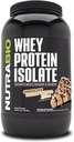 NutraBio 100% Whey Protein Isolate Protein Powder, 25g Protein with Complete Amino Acid Profile, Non-GMO, Soy & Glutten Free, Low Carb, Low Calori Whey Protein Powder, Σοκολάτα Φυστικοβούτυρο, 2 Lbs