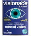 Vitabiotics Visionace Original - Διατροφική πολυβιταμίνη για την Κανονική Όραση Βιταμίνες Α, Β2 και Ψευδάργυρος - 30 δισκία