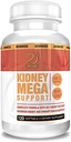 Actif Kidney Mega Support with 10+ Advanced Factors, Ενισχύει την Υγιή λειτουργία νεφρών, Kidney Cleanse, Non-GMO, Fast Acting, Made in USA, 120 Count