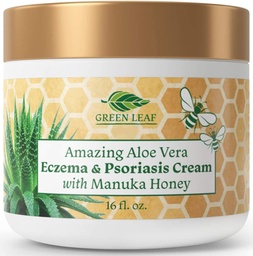 Lotion Ενυδατική Κρέμα Μέλι Μανούκα Ενυδατική Lotion Για την ανακούφιση Ψωρίαση - Itsy, Dry Skin Rash Ointment - Skin Soothing Moisturizer Baby Kids & Adults-High Strength Body & Face Cream 16oz