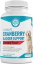 Wanderfound Pets Ultimate Cranberry Bladder UTI Συμπλήρωμα υποστήριξης για σκύλους - Σκύλος ουροποιητικής Φυλλαδικής Μόλυνσης Φόρμουλα Ακράτειας με Cordyceps Mushroom - Bacon & Liver Flavor - 90 Μασώμενα δισκία