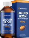 Iron Supplements for Men High Potency Liquid Iron for Adults by Hematex - 100mg Polysaccharide Iron Complex Iron Supplements for Anemia and Iron Deficiency