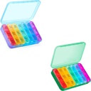 Asprink Cyan+Blue Pill Organizer 3 φορές την ημέρα - Weekly Pill Organizer 3 φορές την ημέρα - Big Pill Box 7 ημέρα Ιατρική Organizer Pill Υπόθεση, Travel Pill Organizer, να κρατήσει βιταμίνες, ιατρική