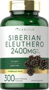 Carlyle Siberian Eleuthero | 2400mg | 300 Capsules | Non-GMO and Gluten Free Formula | Siberian Ginseng | Traditional Herbal Supplement