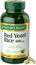 Nature's Bounty Red Yeast Rice, Herbal Supplement, 600mg, 250 Capsules