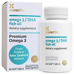 Xtendlife Omega 3 DHA ιχθυέλαιο - 1100mg με 700mg DHA και 300mg EPA - Ωμέγα 3 6 9 συμπλήρωμα για την καρδιά και τον εγκέφαλο - 1 μήνα προσφοράς (60 Count)