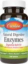 Carlson - Φυσικό Digestive Ένζυμα, Digestive Aid # 34 με Protease, Amylase & Lipase, Digestive Υποστήριξη, Απορρόφηση & Βέλτιστη Ευεξία, 100 δισκία