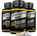 (3 πακέτο) Sizegenix Max 1600MG Σύνθετη φόρμουλα υγείας ανδρών 180 κάψουλες