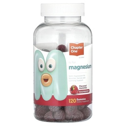 Κεφάλαιο Ένα Μαγνήσιο Gummies για παιδιά & ενήλικες - Φυσική ηρεμία Gummies - Ηρεμία Μαγνήσιο Citrate - Συμπληρώματα λειτουργίας των οστών και των μυών για παιδιά & ενήλικες - Υποστήριξη Mood, Kosher Raspberry Flavor (120)