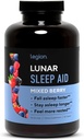 Legion Lunar Natural Sleep Aid Μασώμενα δισκία με μελατονίνη, L-Glycine, 30