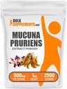 BulkSupplements.com Mucuna Pruriens Extract Powder - Mucuna Pruriens Συμπληρώματα, συμπλήρωμα βοτάνων - Vegan & Gluten Free, 500mg ανά Σερβίρισμα, 1kg (2,2 lbs) (πακέτο των 1)