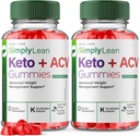 rize labs (πακέτο των 2 SimplyLean Keto + ACV Gummies για Σύνθετη απώλεια βάρους, απλάLean συμπλήρωμα για μέγιστη δύναμη Gomitas, Advanced Formula Review (120 Gummies)