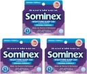 Sominex Maximum Strength Night Time Sleep-Aid | Diphenhydramine HCI | 16-Caplets per Pack | 3-Pack