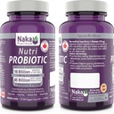 Naka Pro Βότανα Platinum Nutri Probiotic (7 Strains, 16 δισεκατομμύρια +) Ράφι σταθερό, 75 Vcaps 1 μέτρο συσκευασίας μπορεί να Vary