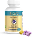 EXIR Saffron Supplement – High Potency 30mg Saffron με Safranal για Μνήμη, Ενέργεια, Digestive & Συναισθηματική Ευεξία – 60 δισκία