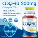 CoQ10 200mg - Coenzyme Q10 συμπλήρωμα διατροφής, εύκολο σε-Swallow 120 Softgels
