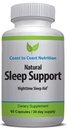 Sleep Support Supplement, 60 Capsules with L-Tryptophan, GABA, Chamomile, Melatonin 10 mg + Proprietary Sleep Formula Blend. Sleep Better, Sleep Longer and Wake Refreshed. 30 Day Supply