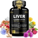 32 σε 1 Liver Cleanse Detox & Repair Formula με μητρικό ξύσμα μήλου, συμπλήρωμα γαϊδουράγκαθου γάλακτος, Artichoke, συμπλήρωμα ρίζας δαντελίων - μη GMO & Vegan βοτανική υποστήριξη & επισκευή ήπατος