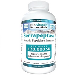 Bio Absorb Nutraceuticals BioAbsorb Serrapeptase Supplement 120000 SPU, High Potency, Delayed Release