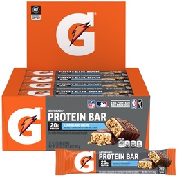 Gatorade Whey Protein Bars, Cookies & Crème, 2.8 oz bars (Συσκευασία 12, 20g πρωτεΐνης ανά bar)