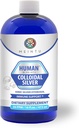 HumanTM by MEINTU Ultra-Pure Colloidal Silver for Natural Immune Support* - 16oz - Economy Refill Size Premium Ionic Silver Hydrosol Supplement, Ασφαλές για Ενήλικες, Παιδιά και Κατοικίδια